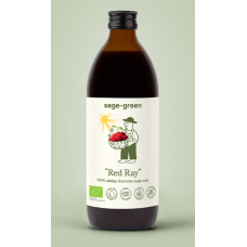 Sage-green BIO 100% acerolas augļu sula Red Ray, 500ml